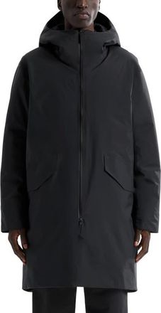 Veilance Monitor Waterproof 850 Fill Power Down Coat in Black at Nordstrom, Size X-Large