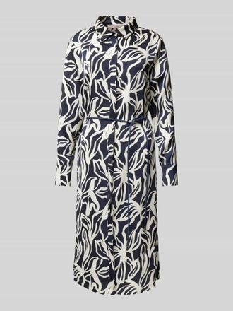 Christian Berg Hemdblusenkleid mit Bindeg&uuml;rtel in Marine, Gr&ouml;&szlig;e 36