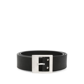 Rick Owens Square-buckle Leather Belt