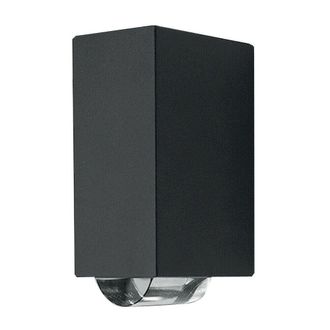Loops Outdoor Twin Wall Light 2 Way or DIrectional Light Graphite LED 60W Outside