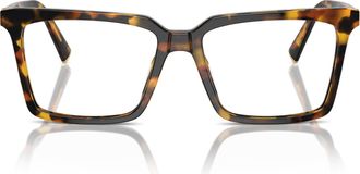 Miu Miu 0mu 08xv Oversized Tortoiseshell Acetate Eyeglasses