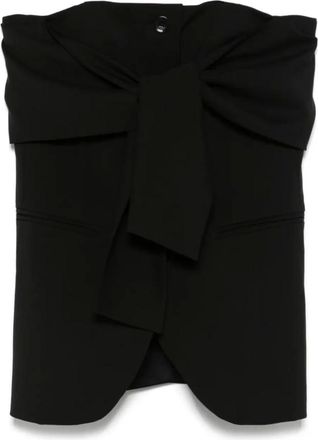 Max Mara Tops, Dames, Zwart, M, Zwarte vest voor vrouwen