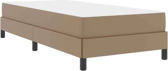 vidaXL Cama Con Colch&oacute;n Capuchino 90 X 200 Cm Cuero Sint&eacute;tico Vidaxl