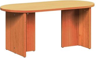 vidaXL Mesa de Café Marrón cera 80 x 39.5 x 35 cm Vidaxl