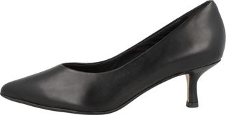 Clarks Womens Laina Rae Closed Toe Pumps, Black Black Leather, 4 UK