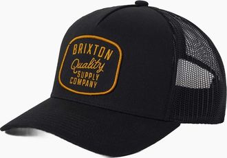 Brixton Mens Brixton Mens Hubal Netplus Trucker Cap - Black - Size: ONE size