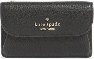 Kate Spade New York small flap card wallet in Black at Nordstrom Rack