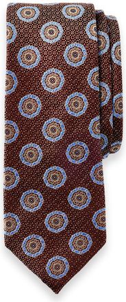 Paul Fredrick Medallion Woven Silk Tie