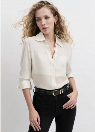 Favorite Daughter The Sheer Sophistication Top In Ivory