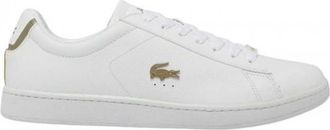 Lacoste Heren Carnaby Evo Leren Sneakers (Wit)