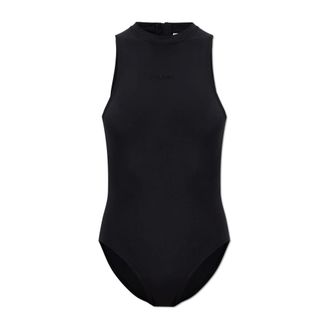 VETEMENTS Body, female, Black, Size: XS Bodysuit With Embroidered Logo