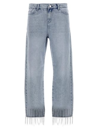 デニム・ジーパン Karl Lagerfeld Rhinestone fringed jeans Karl Lagerfeld Rhinestone Fringed Jeans from $123.00 - on