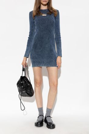 Diesel Dress M-ANCHORAGE-LS, Womens, Navy Blue