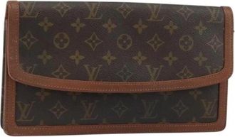Louis Vuitton Pre-owned Canvas Clutch - Dames - Vintage Clutch - Bruin - ONE Size - Vintage