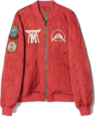 maharishi Camp Hardy Tour Sukajan Jacket - Heren - Bomber jackets - Rood - L - Katoen - Jassen