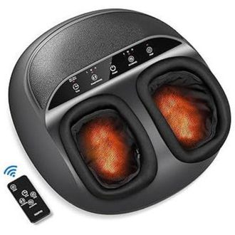 C&A Renpho PEU-RF-FM062-BK-N1 Massaggiatore Shiatsu per Piedi con Calore Telecomando Calzari Lavabili