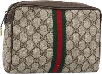 Gucci Pre-owned Clutches, female, Beige, Size: ONE SIZE Pre-owned Vintage Clutch Bag