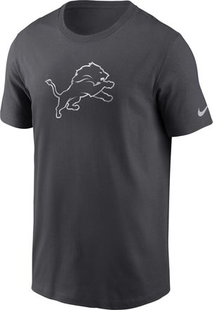 Nike Detroit Lions Fractal Logo Nike Mens NFL T-Shirt in Grey | NP9906F9J-XER