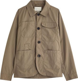 Oliver Spencer Hythe Shell Overshirt - Olive - XL