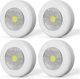 OEM 4 Luci Touch Wireless, Luci A Disco Autoadesive Per Illuminazione Sottopensile Per Mobili Da Cucina, Interni E Altro Ancora