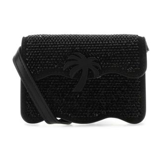 Palm Angels Dames, Tassen, Zwart, Maat: ONE Size Leer