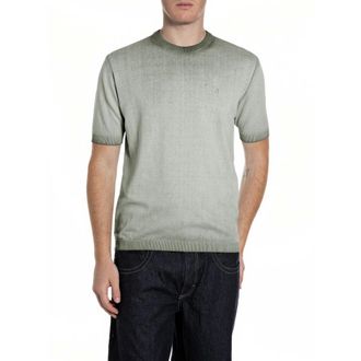 Replay Camiseta de Algod&oacute;n Inside Fade - Tops - Hombre - Verde - M
