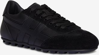 Hogan Niedrige Nappa- und Wildledersneakers Olympia