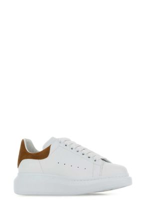 Alexander McQueen Leather and Suede Sneaker - White