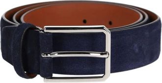 Santoni Heren, Accessoires, Blauw, Maat: 85 CM Leer