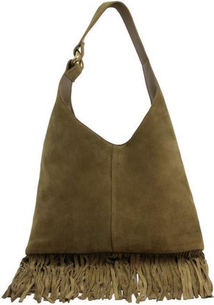 Jeffrey Campbell Wonders Suede Shoulder Bag in Khaki Suede at Nordstrom