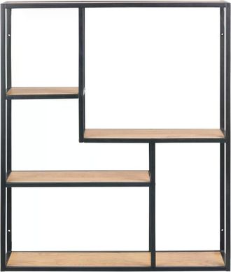 AC Design Wandregal »Seaford 75 x 20 x 91 cm, Nature/Schwarz«