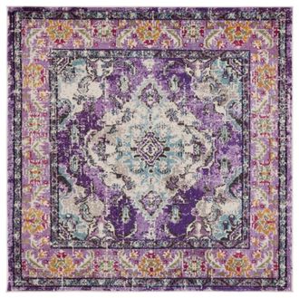 Safavieh Alfombra violeta/azul claro 122 x 122 cm