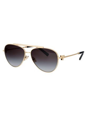 Tiffany & Co. 0TF3101B Pale Gold Metal Aviator Sunglasses - Gold