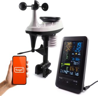 OEM Estaci&oacute;n Meteorol&oacute;gica Wi-fi Tuya Con Panel Lcd Y Sensor Exterior