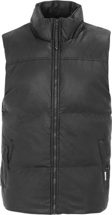 Firetrap Herenvest met PU-vulling (Zwart)