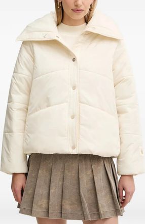 Liu Jo quilted puffer jacket - women - Nylon/Polyester - 44 - Neutrals