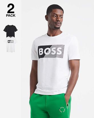 HUGO BOSS Short Sleeve 2 Pack Logo T-Shirt