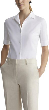 Lafayette 148 New York Notch Collar Slim Shirt