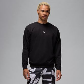 Nike Jordan Mens Jordan Sport Crossover Dri-FIT Crew-Neck Sweatshirt in Black | FV8624-010