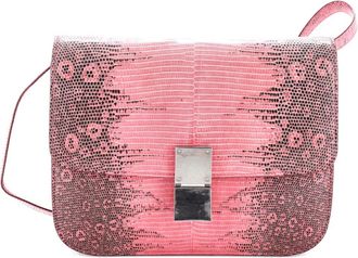 Celine Classic Box Bag Lizard Medium shoulder bag - Roze