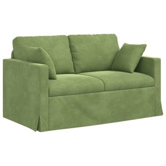 vidaXL Sof&aacute; Verde Claro 138 X 78 X 80 Cm Terciopelo Vidaxl