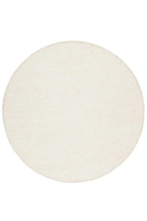 Esprit Alfombra redonda lana tejida a mano color crudo D.200 GOODWEAVE