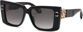 Roberto Cavalli Authentieke Src 056M 0700 Bril - Dames - Zonnebrillen - Zwart - 54 MM - Accessoires