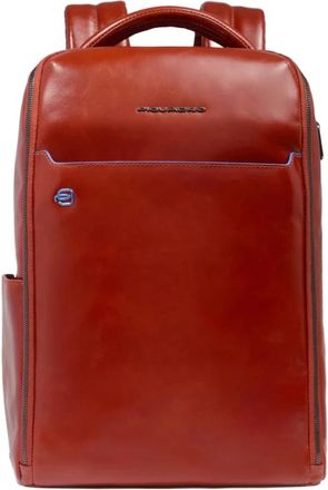 Piquadro Fast-check travel backpack for laptop and i Pad with Rfid and shock absorbing protection - Heren - Rugzakken - Rood - ONE Size - Tassen