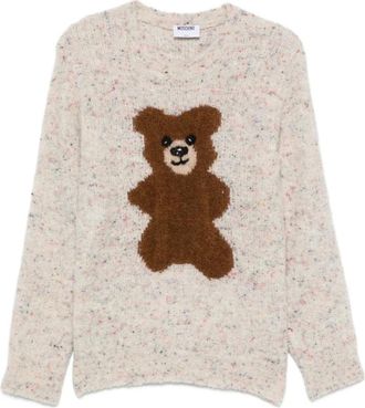 Moschino Heren, Truien, Beige, Maat: M Zijde