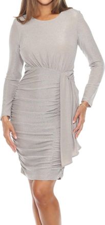 Joseph Ribkoff Womens Draped Shirred Sheath Dress In Nude
