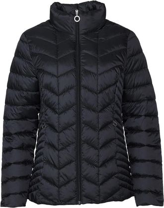 Danwear Luxe Zwarte Donsjas Gunda 09 - Dames - Winterjassen - Zwart - 4XL - Nylon - Jassen