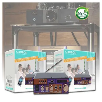 Trade Shop Trade Shop - Amplificatore Di Potenza Audio Stereo Con Lettore Digitale Usb Sd Fm Bt Tx-9763