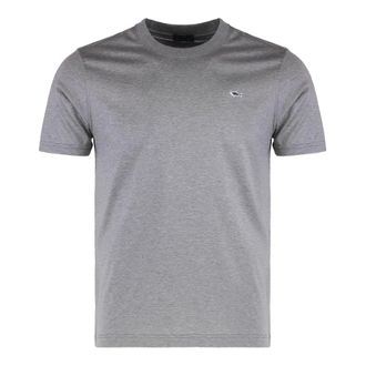 Paul & Shark Paul & Shark, T-Shirts, male, Gray, Size: 2XL Minimal Crew-neck T-shirt with Logo