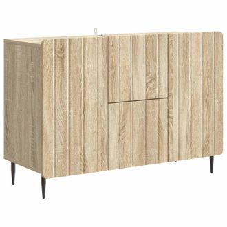vidaXL Aparador Roble Sonoma 89 X 34,5 X 62 Cm Madera De Ingenier&iacute;a Vidaxl